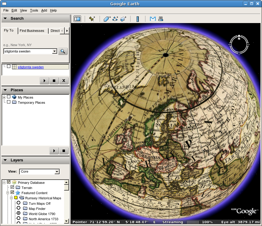 Upptäck Googles tjänster: Historiska kartor i Google Earth